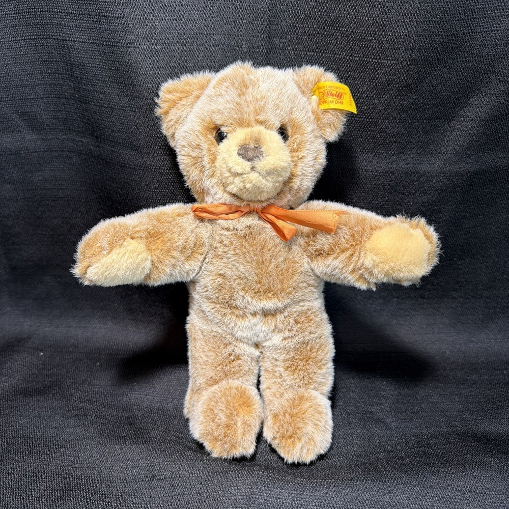 Steiff 113963‎ Teddy Bear Beige Molly Plush Stuffed Animal 10" w/ Ear Tag